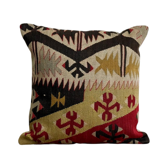 Old Kilim Rug Cushion VIII