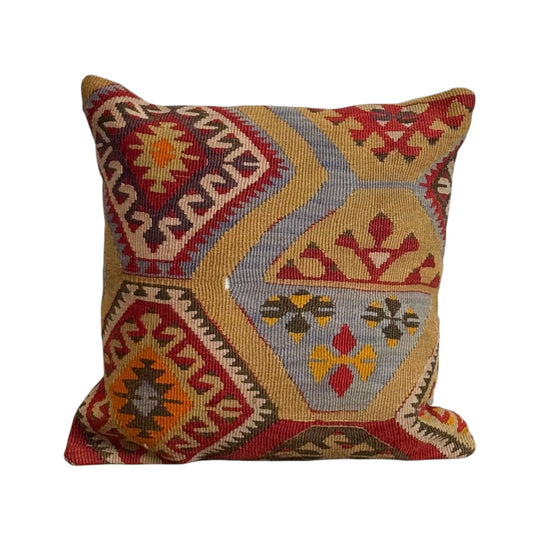 Old Kilim Rug Cushion XIII