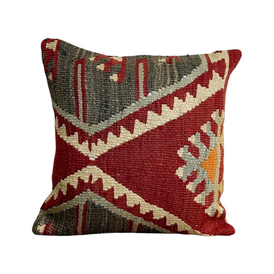Old Kilim Rug Cushion XIV