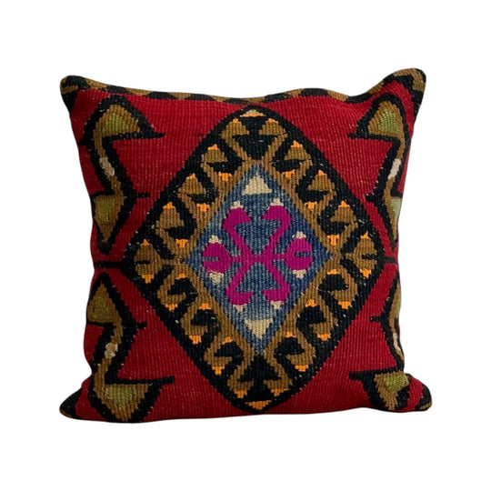 Old Kilim Rug Cushion XVI