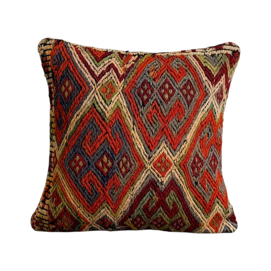 Old Kilim Rug Cushion XVII