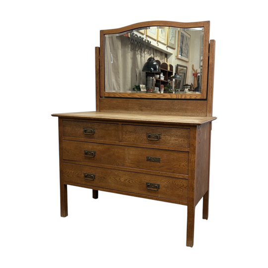 Vintage Oak Dressing Table Drawers
