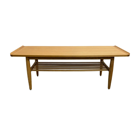 Mid Century Tony Parker Lip End Oak Coffee Table - Restored*