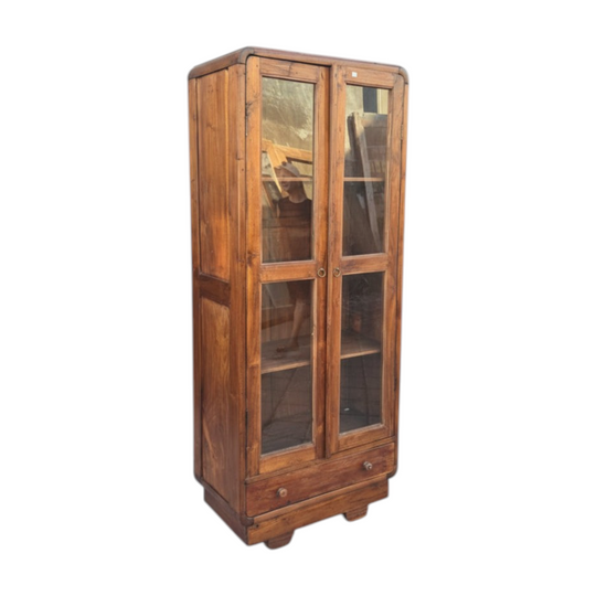 Glass and Teak Cabinet