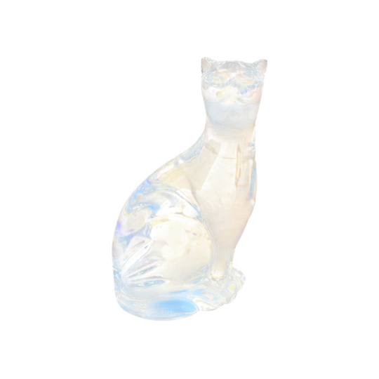 Signed Waterford Crystal Cat Figurine, Irish Sitting Cat (7cm)
