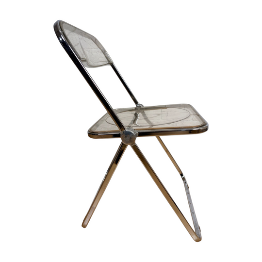 Vintage space aged designer folding chair by Giancarlo Piretti for Anonima Castelli