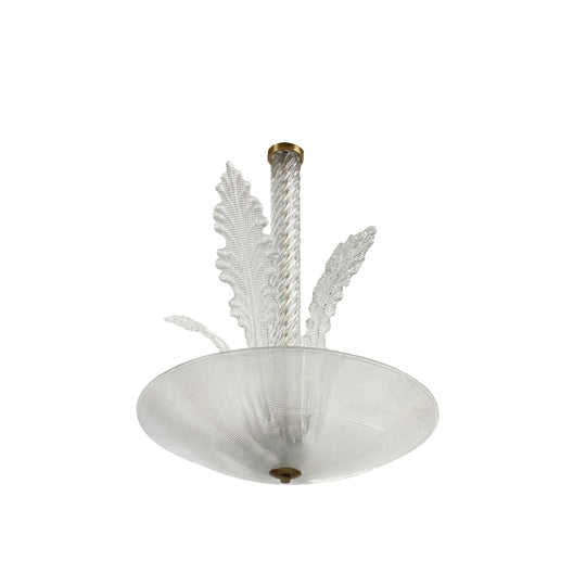 Vintage Murano Leaf Chandelier