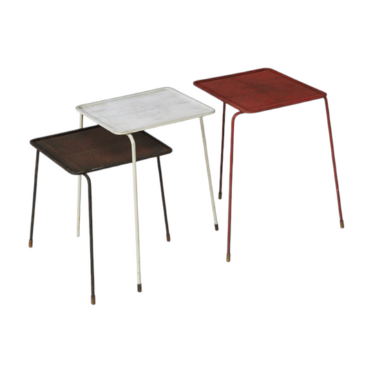 Mathieu Matégot Side table set 'Soumba' 1953