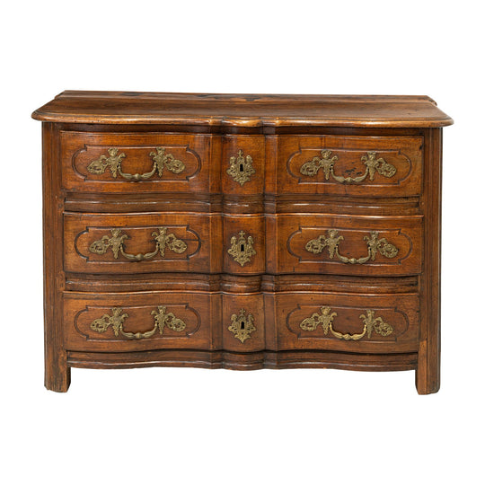 Louis XIV Arbalette Chest of Drawers in Walnut