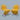 Pair of Verner Panton 1-2-3 chairs upholstered in yellow wool