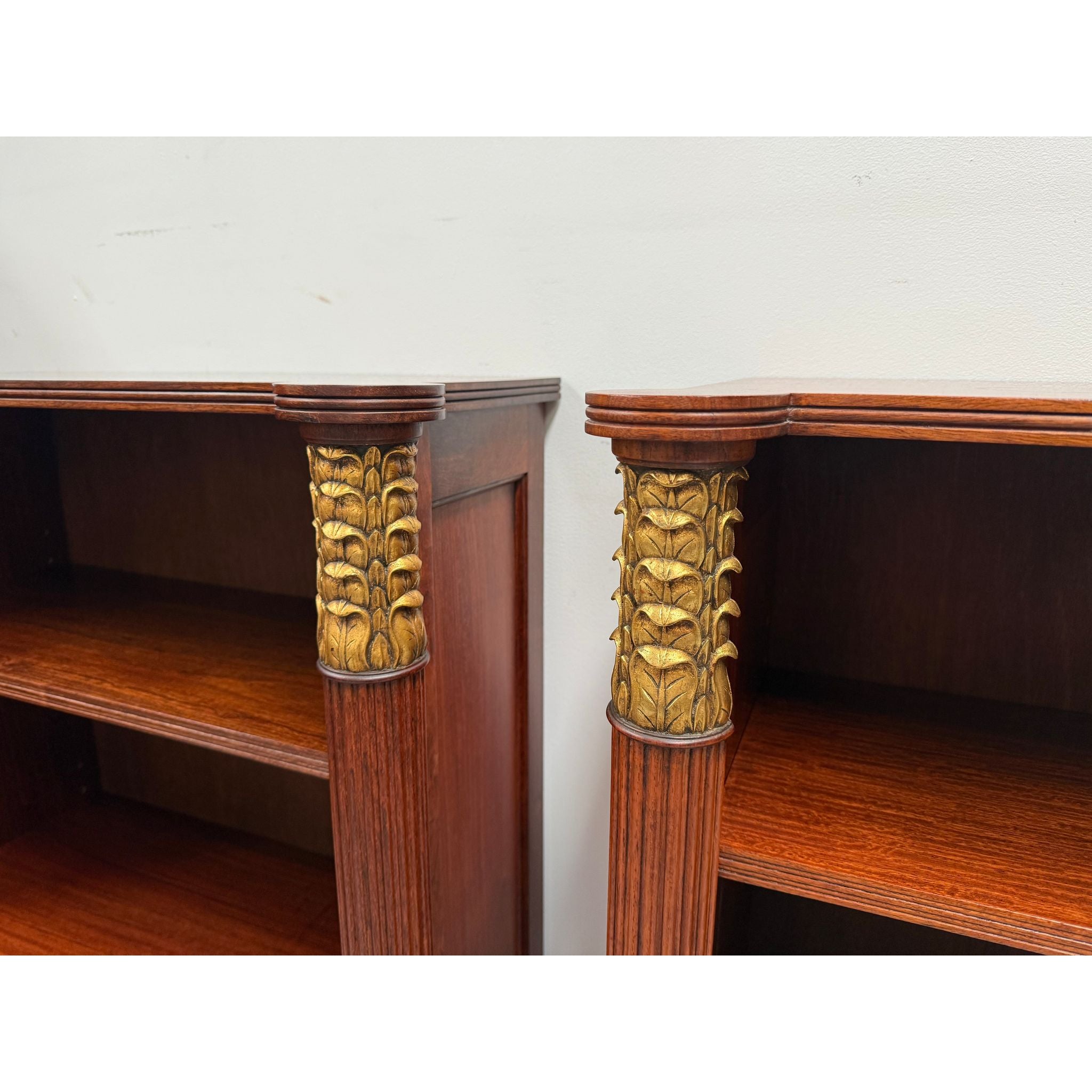 Very Attractive Pair Vintage Louis XVI Diminutive Mahogany Bookshelves | Antique & Vintage | Moonee Ponds Antiques | Australia Wide Delivery