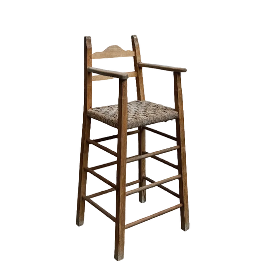 Mid-19th Century Oak Children's High Chair