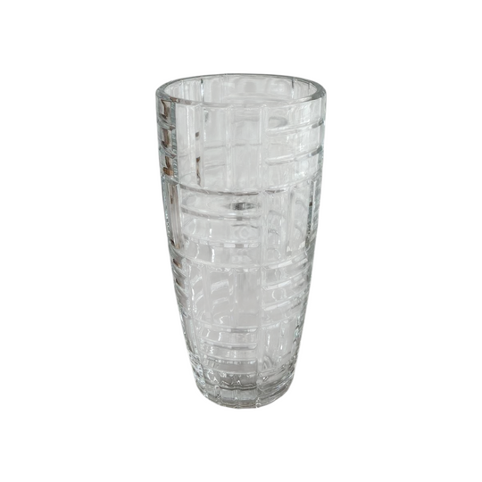 Mosaic Tile Crystal Vase c. 1980s