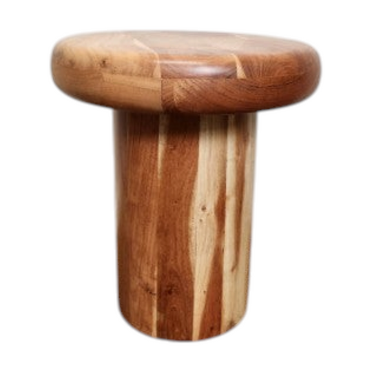 Round Cylindrical Base Side Table