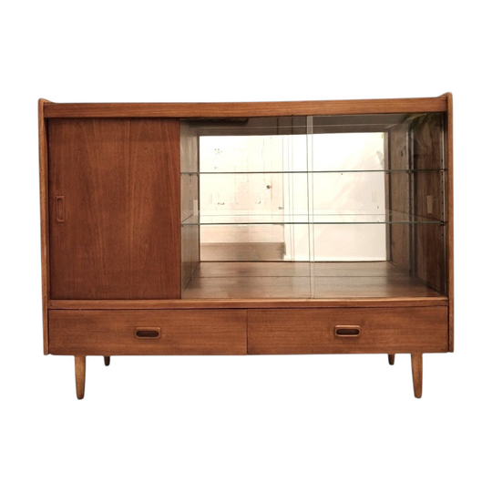 Restored MCM Retro Display Cabinet