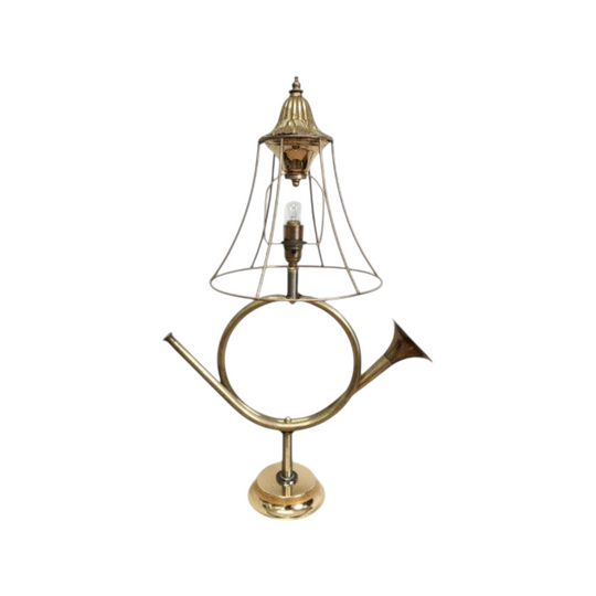 Unique Upcycled French Horn Lamp