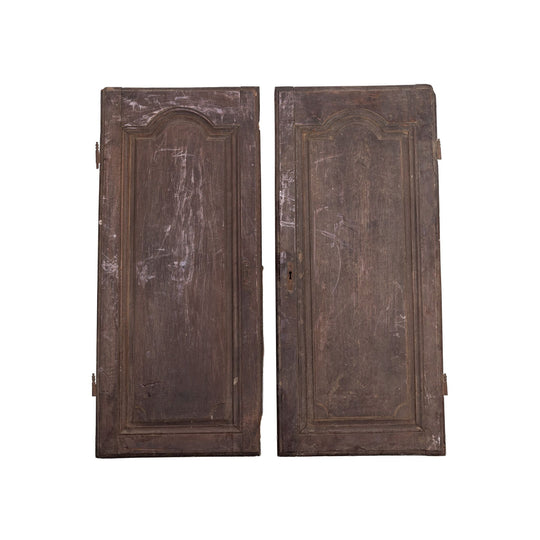 Pair of Antique French Armoire cupboard doors from a collection in Provence