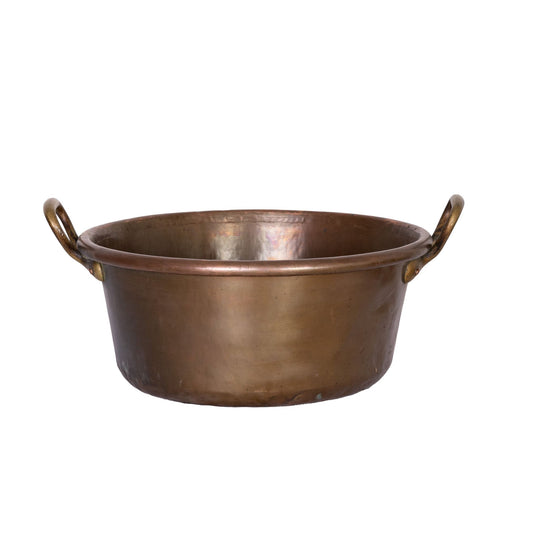 Beautiful Antique French copper jam basin from Provence