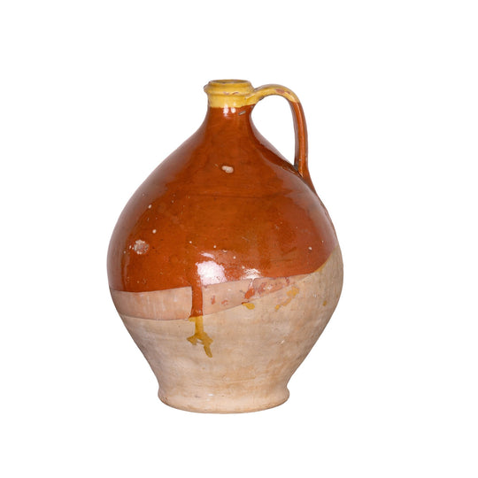 Antique French glazed pitcher from a collection from near Nyons, France