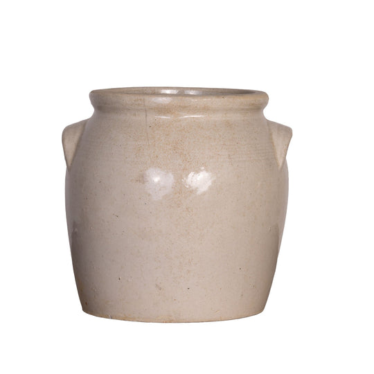 Antique French Taupe Confit Pot from a collection sources in Carpentras, France