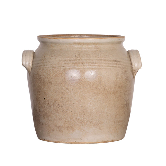 Antique French Taupe Confit Pot from a collection sources in Carpentras, France