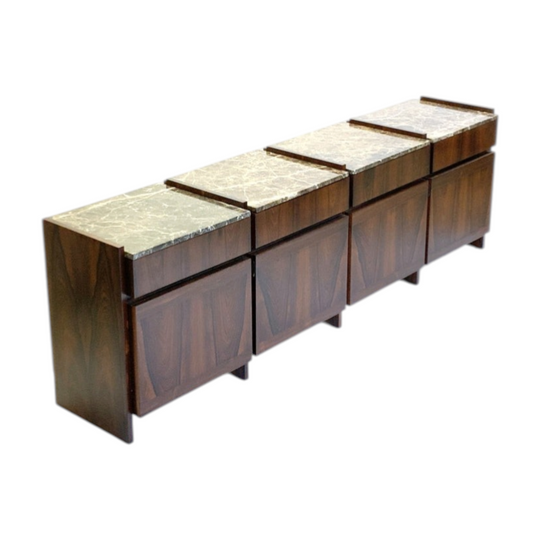 Brazilian Rosewood and Marble Sideboard by Celina Decorações. Brazil. Eternity Collections