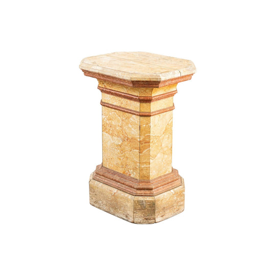 A 19th Century Painted Display Column in Faux Marble Finish