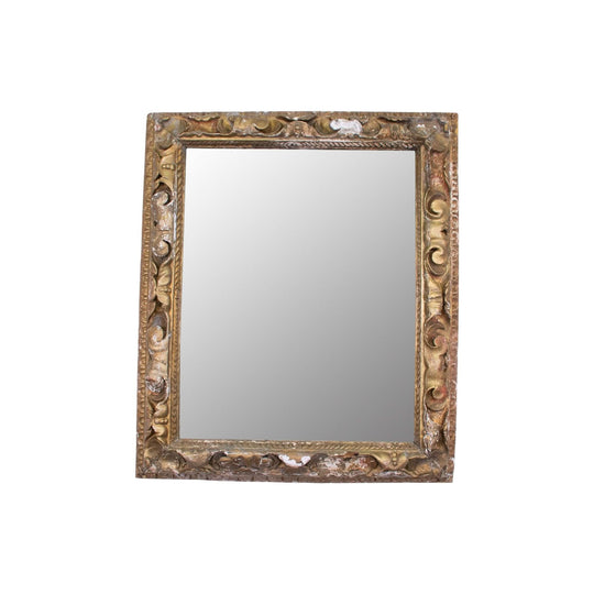A Distressed Gilt Antique Mirror