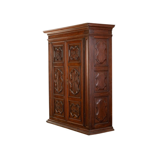 A Large 18th Century Italian Walnut Armadio