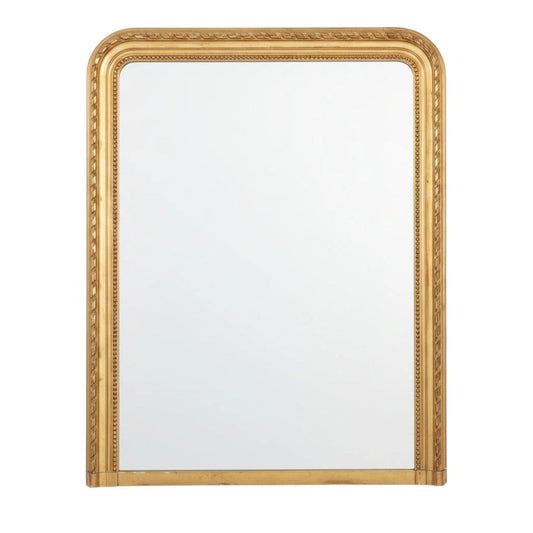 A Large French Louis-Philippe Period Giltwood and Gesso Overmantel Mirror | Bazaa | Designer, Vintage and Antique Furniture