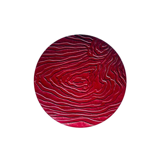 A LARGE JAPANESE KAMAKURABORI RED LACQUER CHARGER, Showa Period, 20th Century