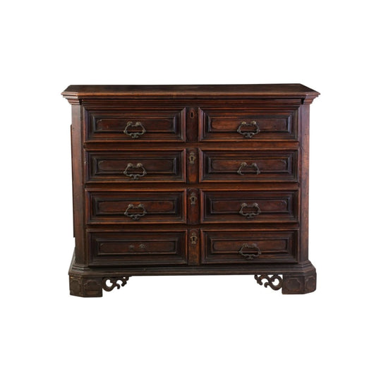 A late 17th century Italian Walnut Cassettone