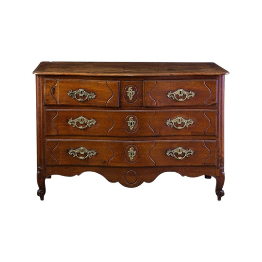 A Louis XIV Style Oak Commode