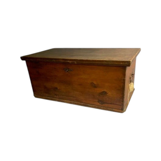 A mid 19THC Bavarian pine coffer