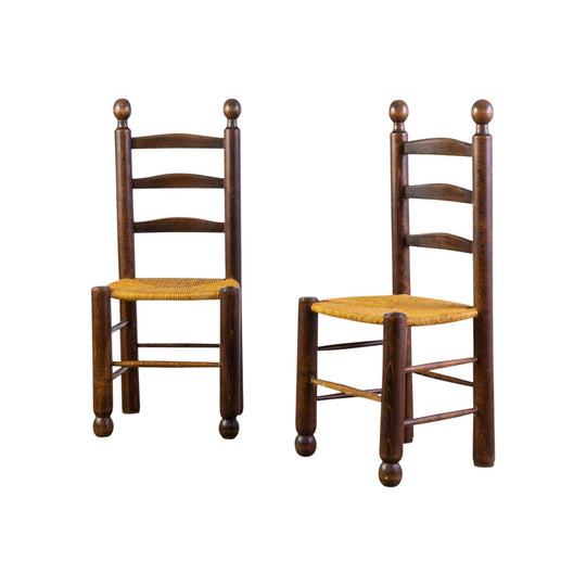 A Pair Charles Dudouyt Style Side Chairs