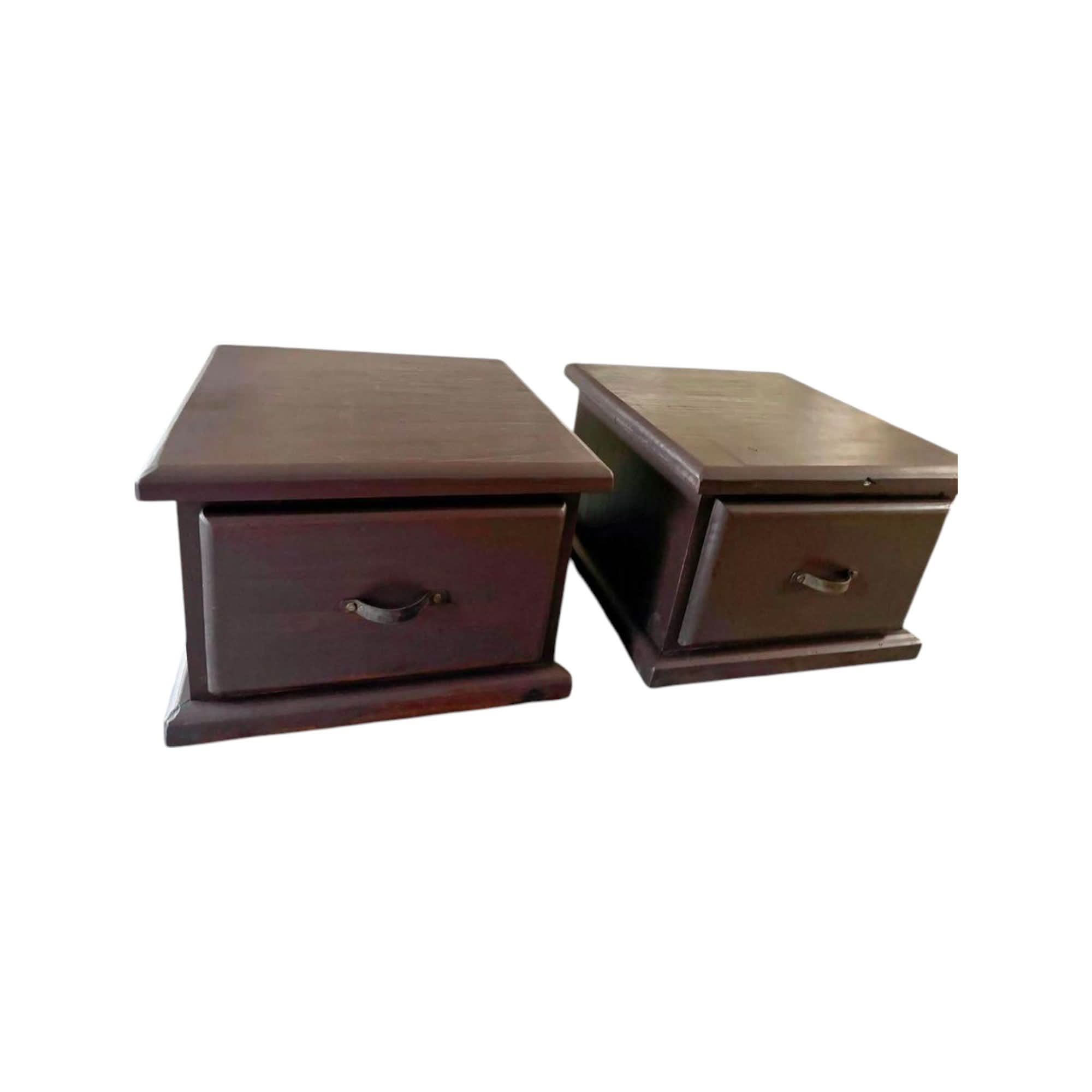 A pair corner tables rustic style joint coffee table solid timber | Bazaa | Designer, Vintage and Antique Furniture