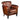 A pair of Art Deco style cigar leather club chairs - Bazaa