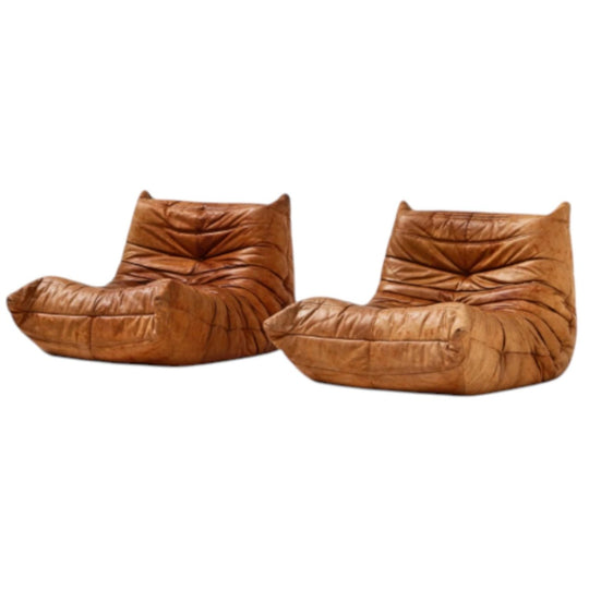 A pair of Fireside Togo's Original 70's Ligne Roset