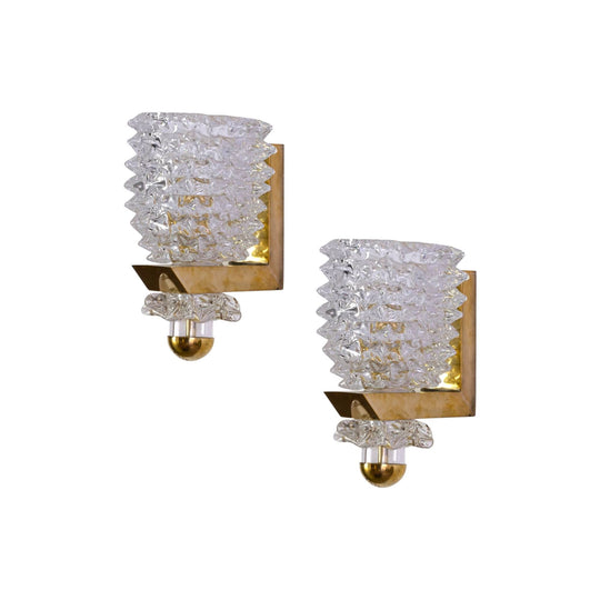 A Pair of Murano Rostrato Wall Sconces