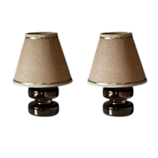 A Pair of Vintage Chromed Metal Based Table Lamps, Australia, 1970s