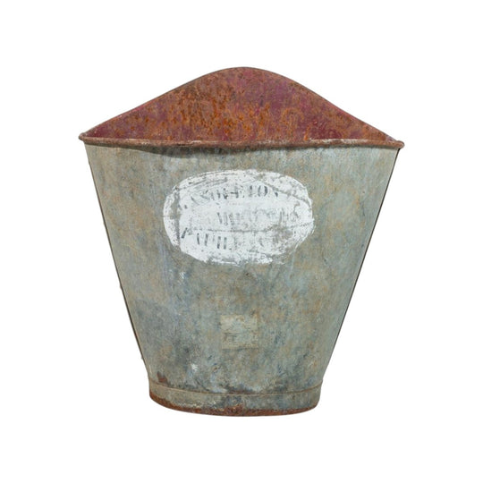 A portable zinc wine hod, French 19th Century