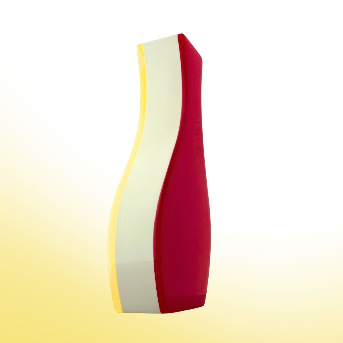 A Post - Modern Tri - Color Acrylic Vase, Manufacturer: Villeroy & Boch, Germany Circa 1990–1999 | Bazaa | Designer, Vintage and Antique Furniture