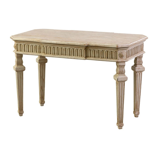 A Smaller Louis XVI Style Painted Side Table