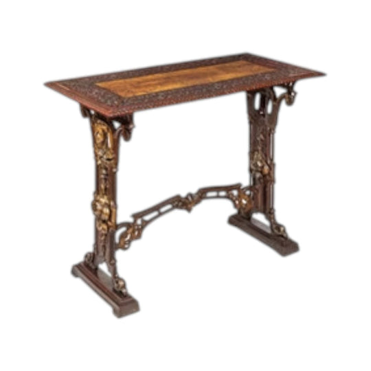 A very rare 19th century English cast iron conservatory table