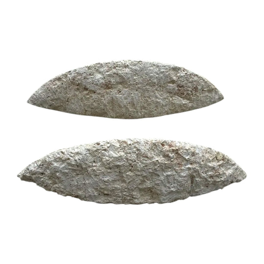 Pair of Italian Reconstituted Limestone Crescent Wall Sconces, Warm Ivory, 1970s