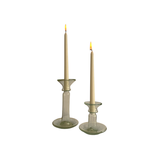 La Soufflerie Parisian glass candleholders - pair