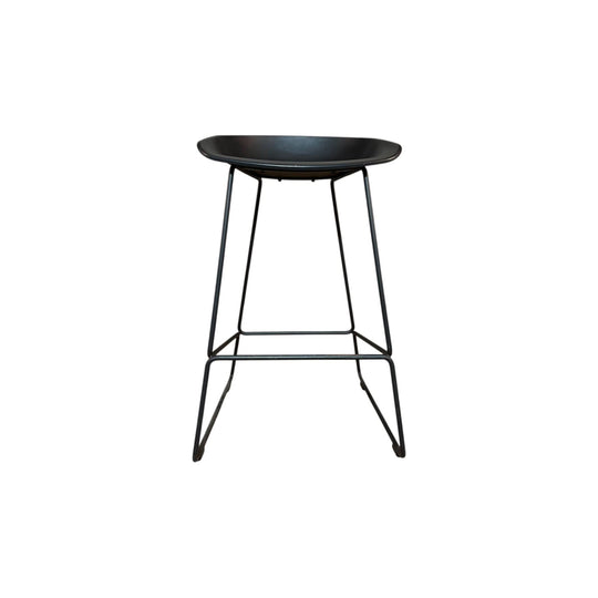 About A Stool Black Bar Stool