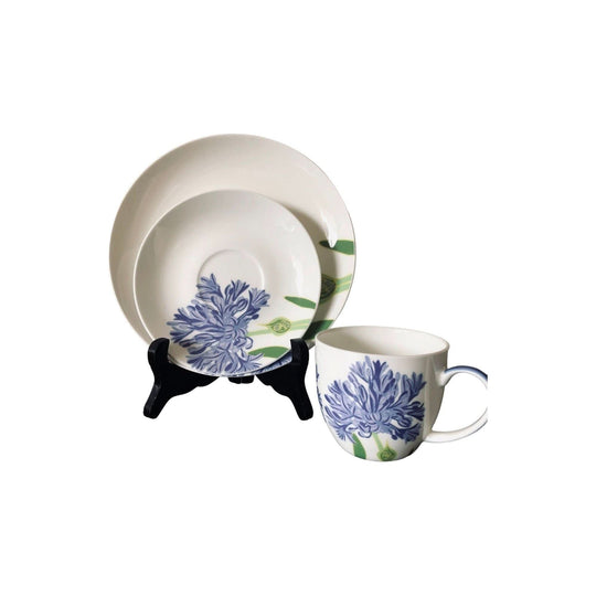 Agaphanthus by Menu cup and Saucer Trio Tea Set