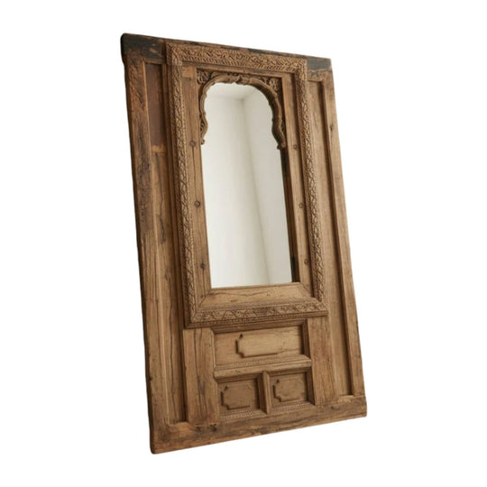 Aged Oversized Indian Mirror