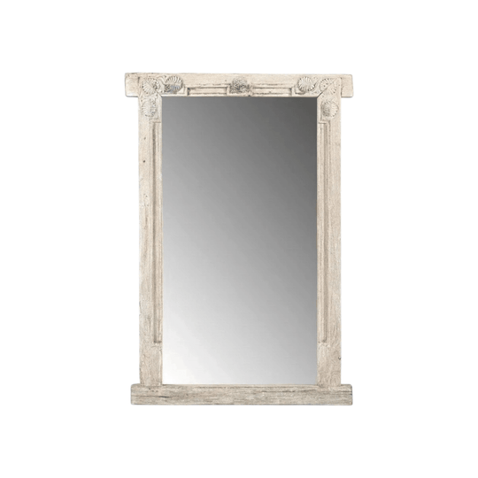 AGED TEAK DRESS MIRROR